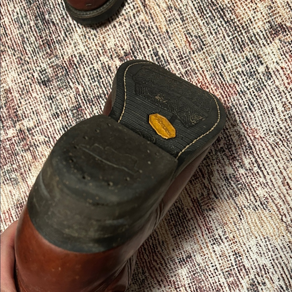 Vintage Red Wing Shoes Brown Pecos Cowboy Boots - Picture 4 of 13